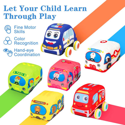 Soft Car Toys for 1 Year Old with Playmat (6 to 12 Months)