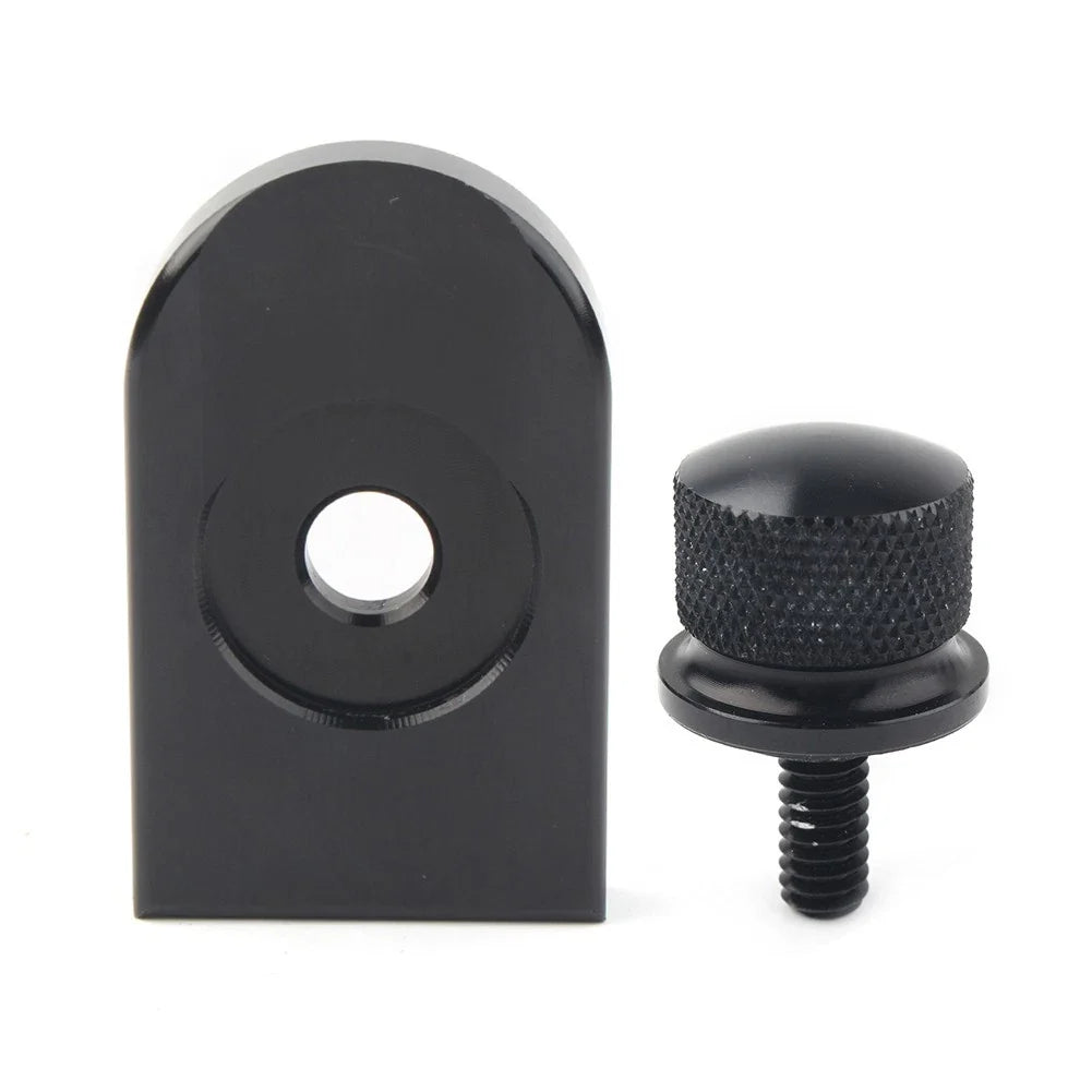 Rear Fender Seat Bolt Screw Nut Tab Cover for Harley Touring (1996–2023) Black