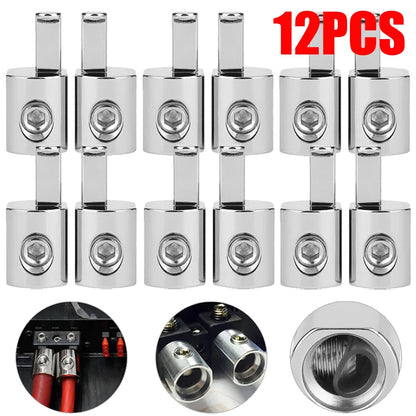 12Pc Car Audio Power/Ground 1/0 to 4 Gauge Amp Input Reducers