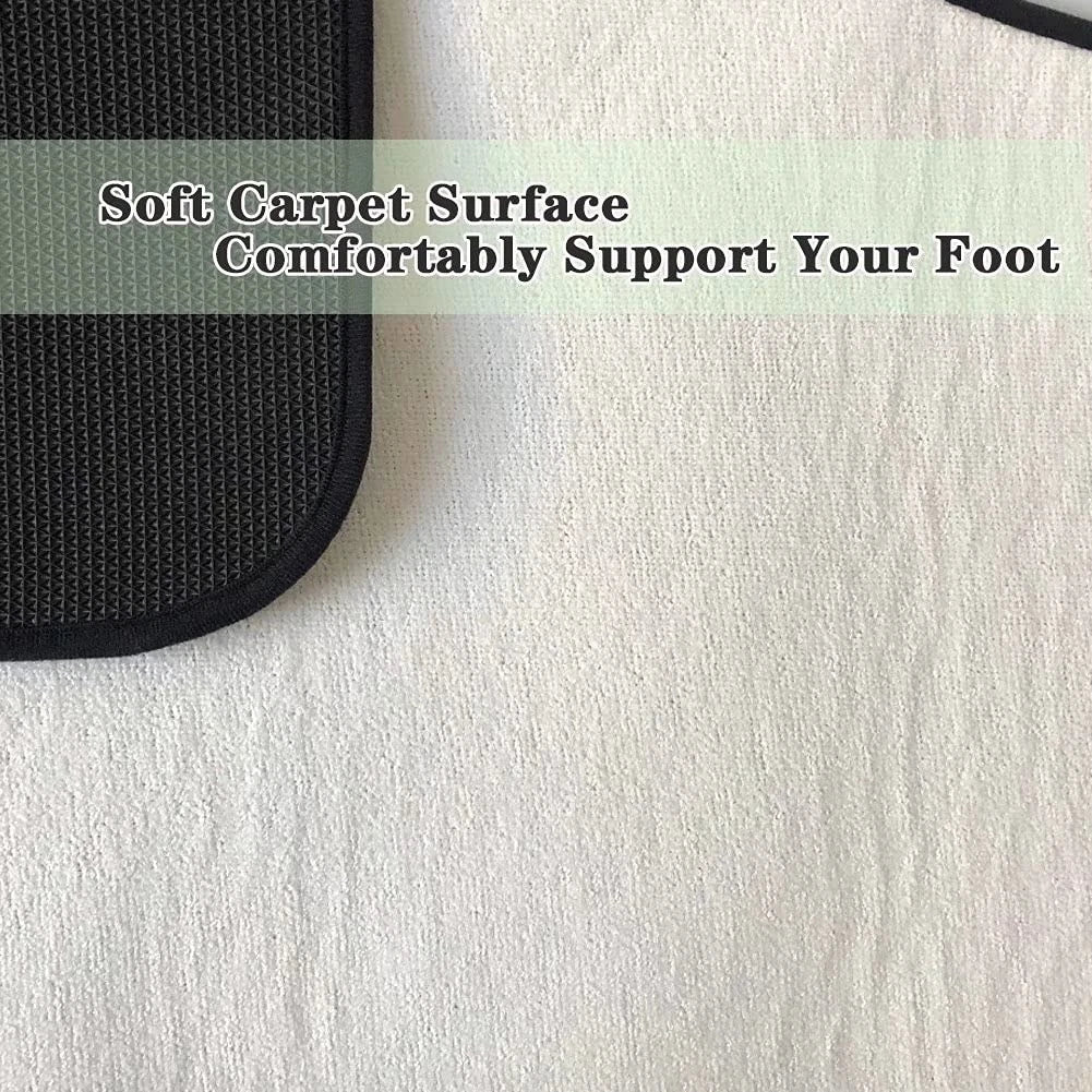 Set of 4 All-Weather Rubber Floor Mats for SUV, Truck, Van
