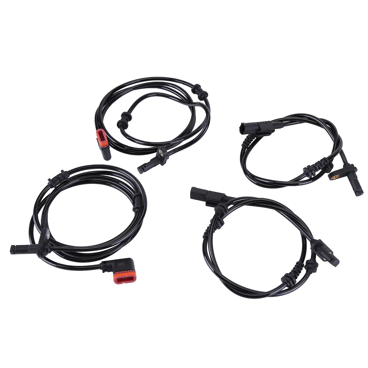 Set of 4 ABS Wheel Speed Sensors for E350 E550 (2006–2009) 2115403117, 2115401217