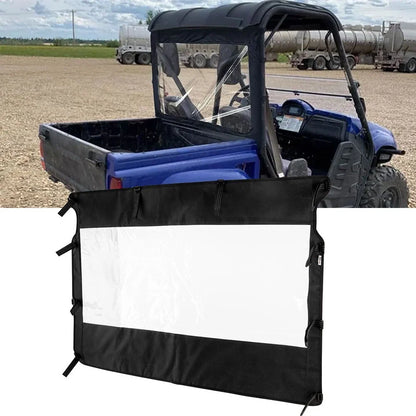 UTV Rear Window Shield 600D Black for Yamaha Rhino 450/660/700 (2004–2018) 78637