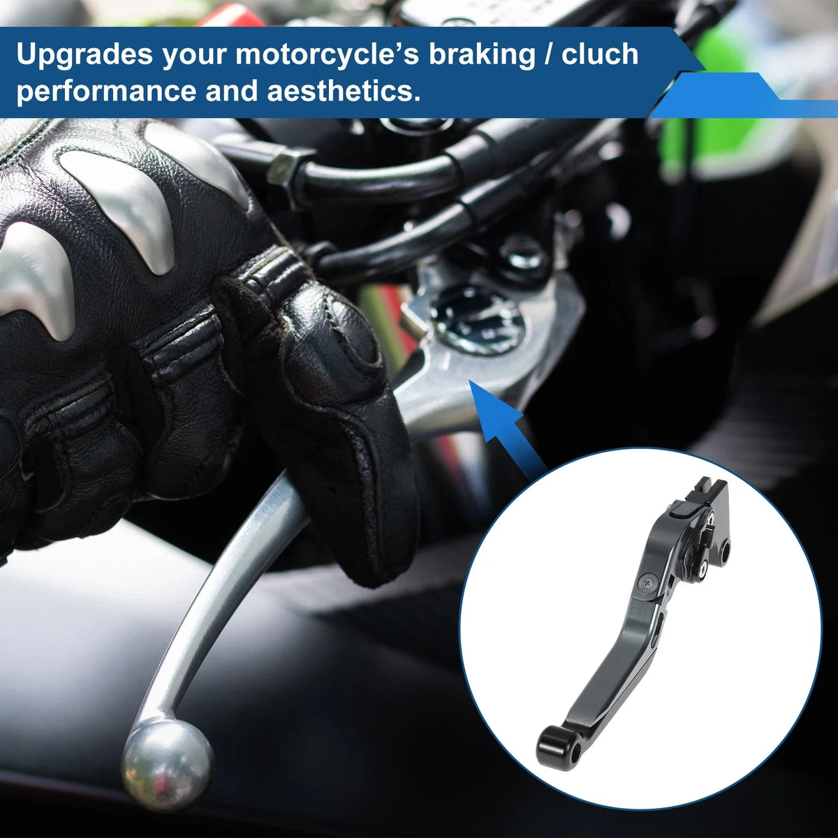 Adjustable Brake Clutch Lever for Honda CBR600RR (2003–2016) - Titanium Black