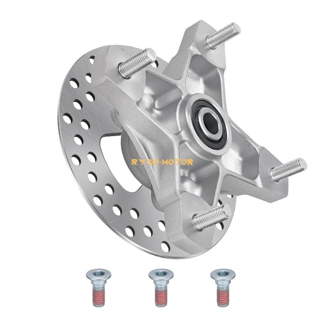 Front Wheel Hub & Brake Disc Rotor Set for Honda TRX250X TRX400X (2009, 2011–2014)