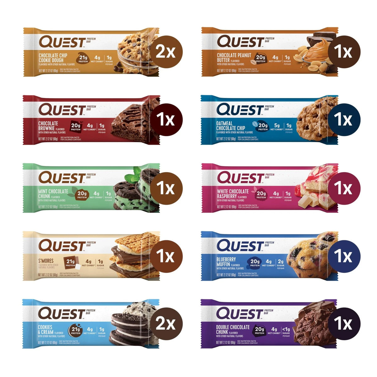 12 Count Protein Bars for Quest Nutrition (Pack of 1)