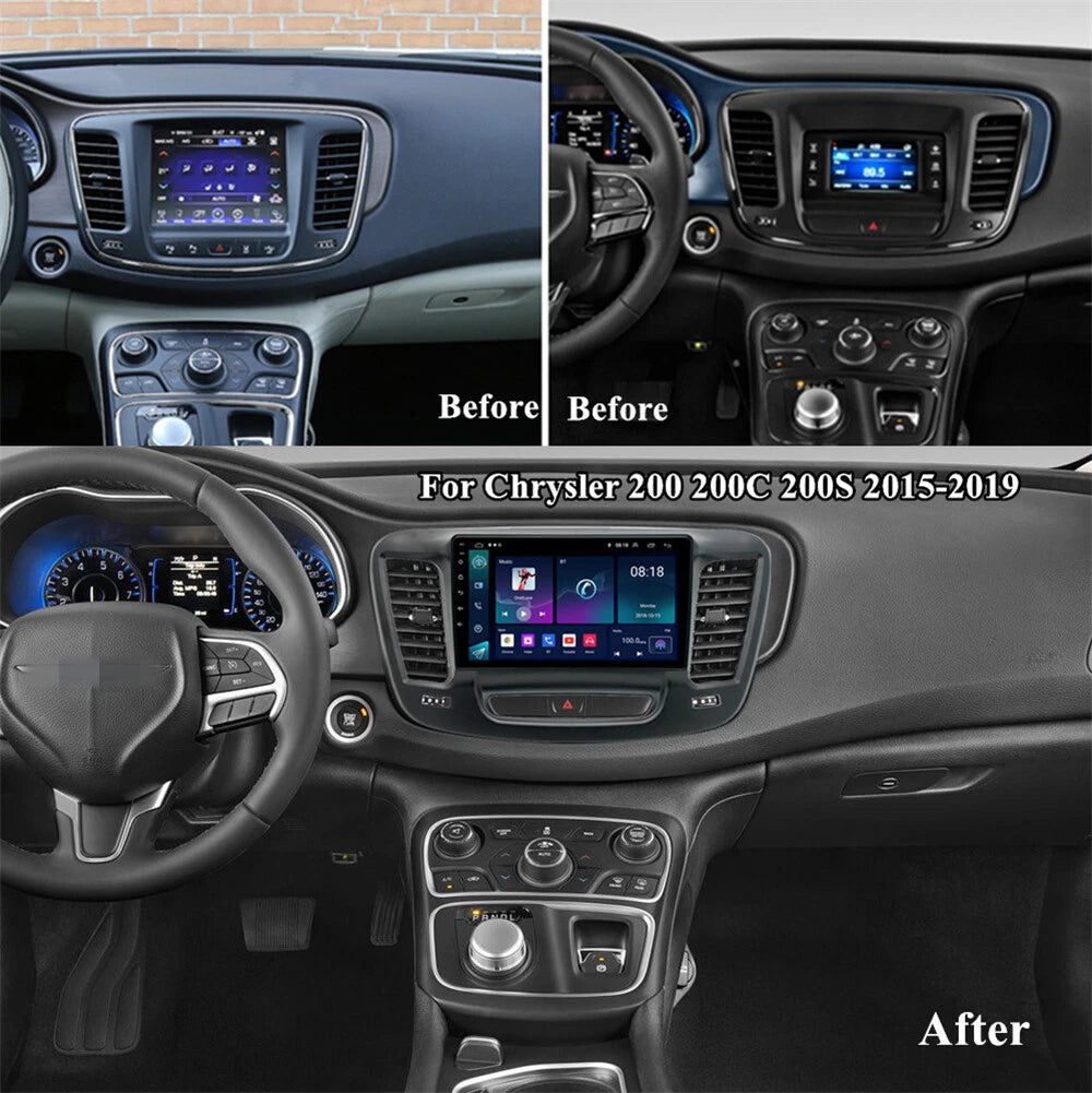 Android 13 Stereo Radio GPS Navigation for Chrysler 200 (2015–2019)