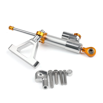 Steering Damper Stabilizer for Kawasaki ZX6R (2007–2008) Silver T9