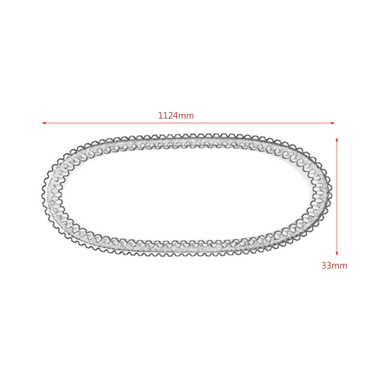 Primary Drive Clutch Belt for Kawasaki Mule KAF620 (1994–2000)