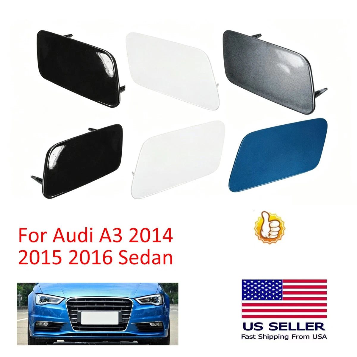 Headlight Washer Cover Cap for Audi A3 (2014–2016)