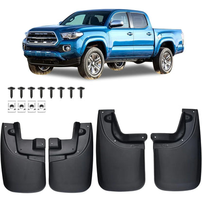Set of 4 Mud Flap Splash Guards for Toyota Tacoma (2005–2015)