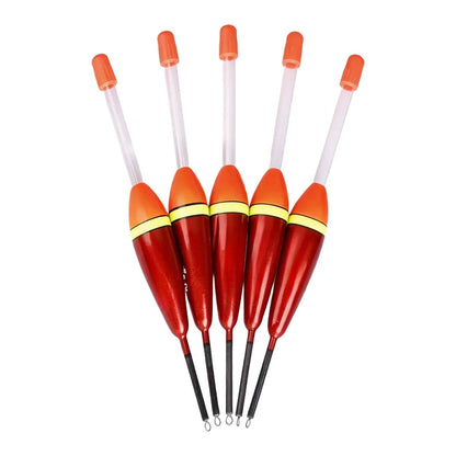 Set of 5 Carp Fishing Floats Red Vertical Buoys 13.5-15cm