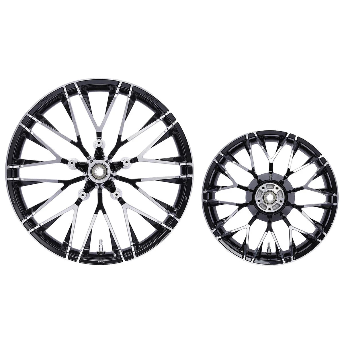 Set of 2 Wheel Rims for Harley Touring Road King Glide (2009–2024) 21" Front 18" Rear