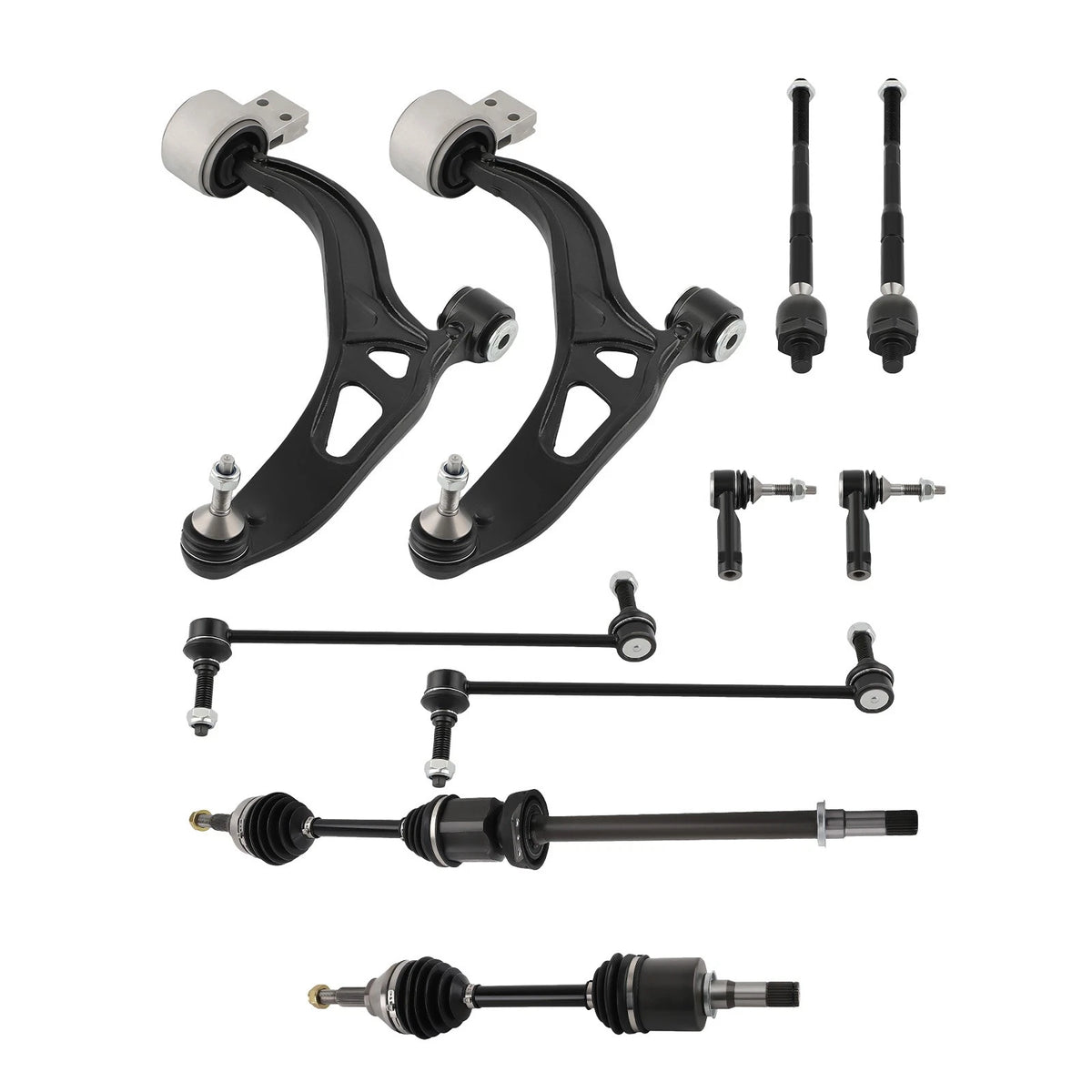 Front Lower Control Arms w/CV Axle for Ford Explorer (2011–2014) 66-2283, ID7RNV, BB5Z3B437D