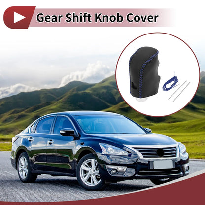 1 Pc Gear Shift Knob Cover for Nissan Altima (2019–2024) Black Blue
