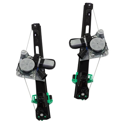 Set of 2 Window Regulators for BMW 335d (2009–2011) w/Motor PLX-M0-USA-RB49170010-CL360A75