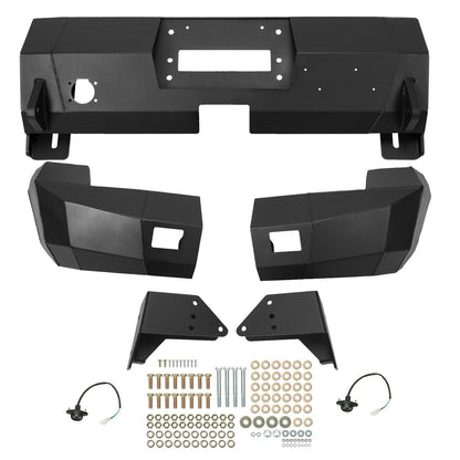 3X Black Steel Rear Winch Bumper for Dodge Ram 1500/2500/3500/4500/5500 (2002–2009) - CON-A000000325, Replace for 44100B