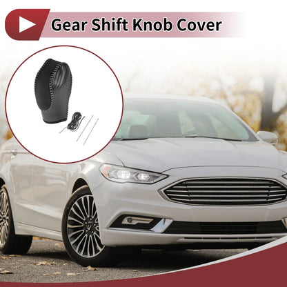 Gear Shift Knob Cover for Ford Fusion (2013–2016) Black Gray