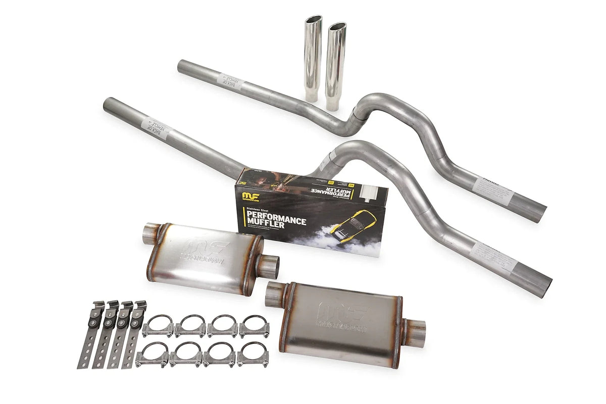 Dual Exhaust Kit 2.5" MagnaFlow for GM C/K 10 1/2 Ton (1981–1987)