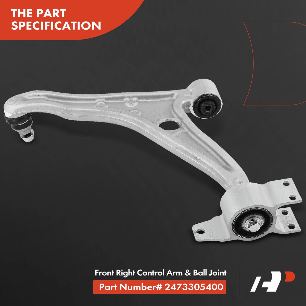Front Right Control Arm w/ Ball Joint Assembly for Mercedes-Benz W177 (2019–2023) - 2473305300, 2472207502
