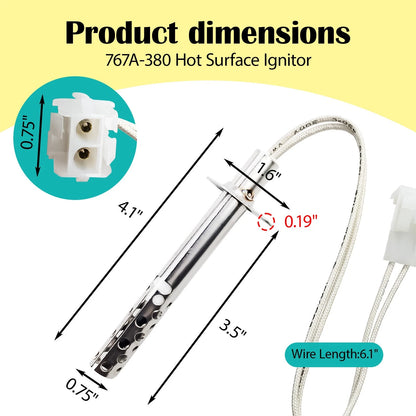 Hot Surface Ignitor 120V Silicon Carbide for Armstrong Lennox Norton