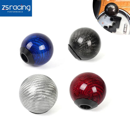 Gear Shift Knob Adapter Kit for Universal Cars (Black Carbon Fiber)