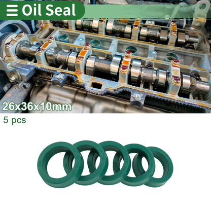 Set of 5 Oil Seal Ring 26x36x10mm for Rotary Shaft (Universal)
