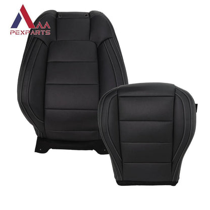 Set of 2 Front Perforated Leather Seat Covers for Ford Mustang (2015–2023)