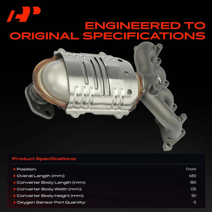 Front Catalytic Converter for Hyundai Accent Kia Rio (2006–2011) 641529, 2851026190, 2851026390, 2851026AE0, 16514