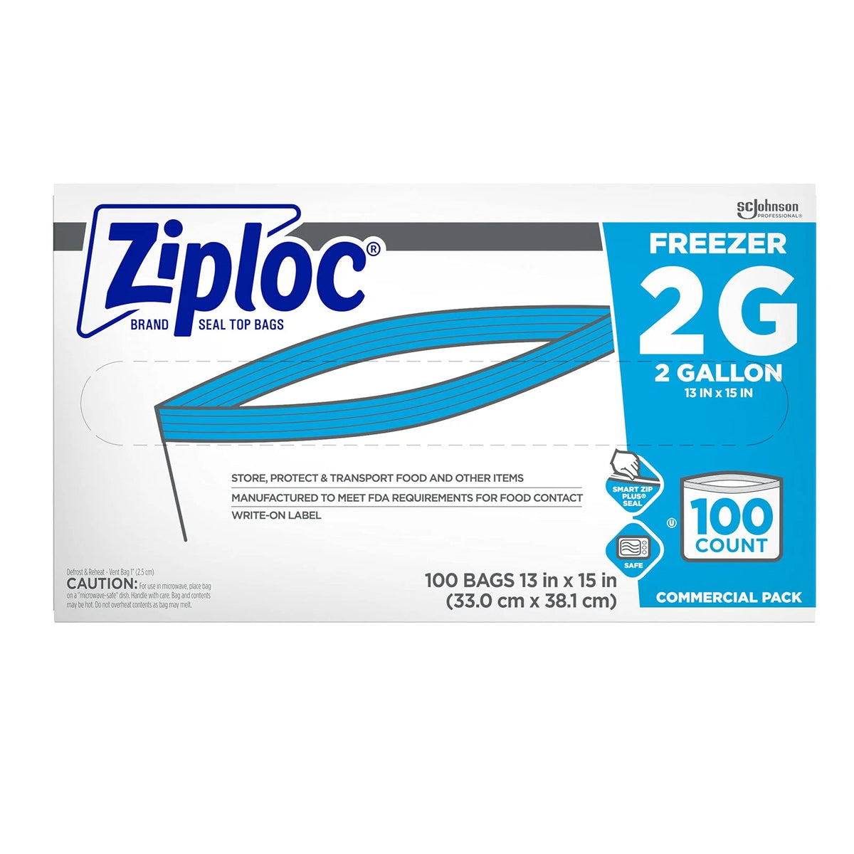 Ziploc Bags 100 Count for Storage and Organization (Pack of 1)