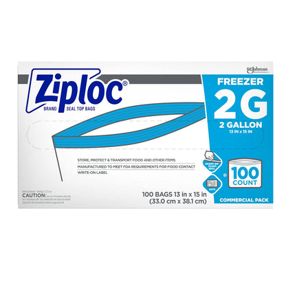 Ziploc Bags 100 Count for Storage and Organization (Pack of 1)