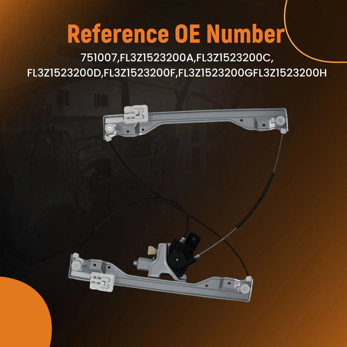 Front Right Window Regulator Assembly for Ford F-150 (2015–2021) FL3Z1523200A