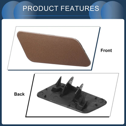Front Right Washer Nozzle Cover Cap for Volkswagen Touareg (2011–2014) 7P6 955 985 B Brown
