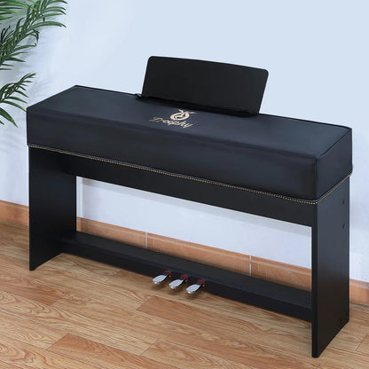Piano Keyboard Dust Cover with Music Stand Opening (Zipper Design)