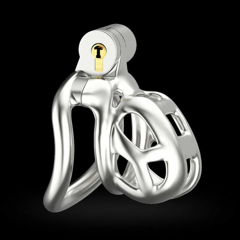 Stainless Steel Male Chastity Device Mamba Cage 45mm
