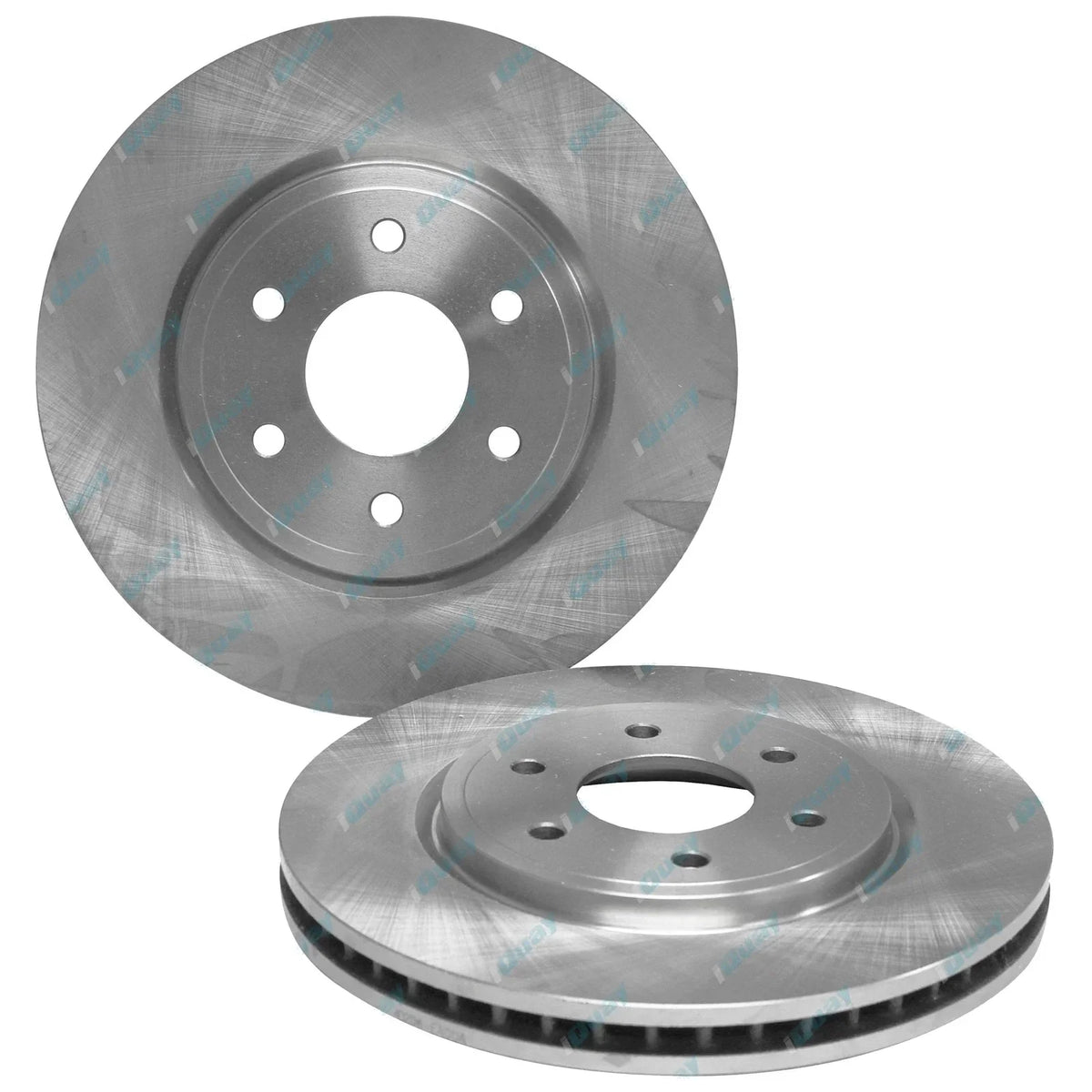 2 Front Disc Brake Rotors + Pads Set Navara D40 Ute 2wd 4x4 2005-12 16" Wheels