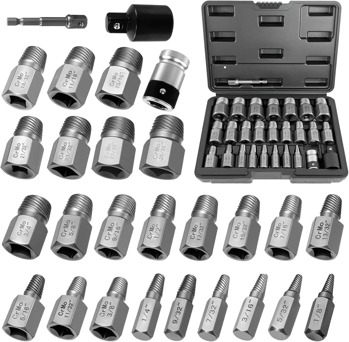 27PCS Screw Extractor Set for Automotive Repairs (Universal)