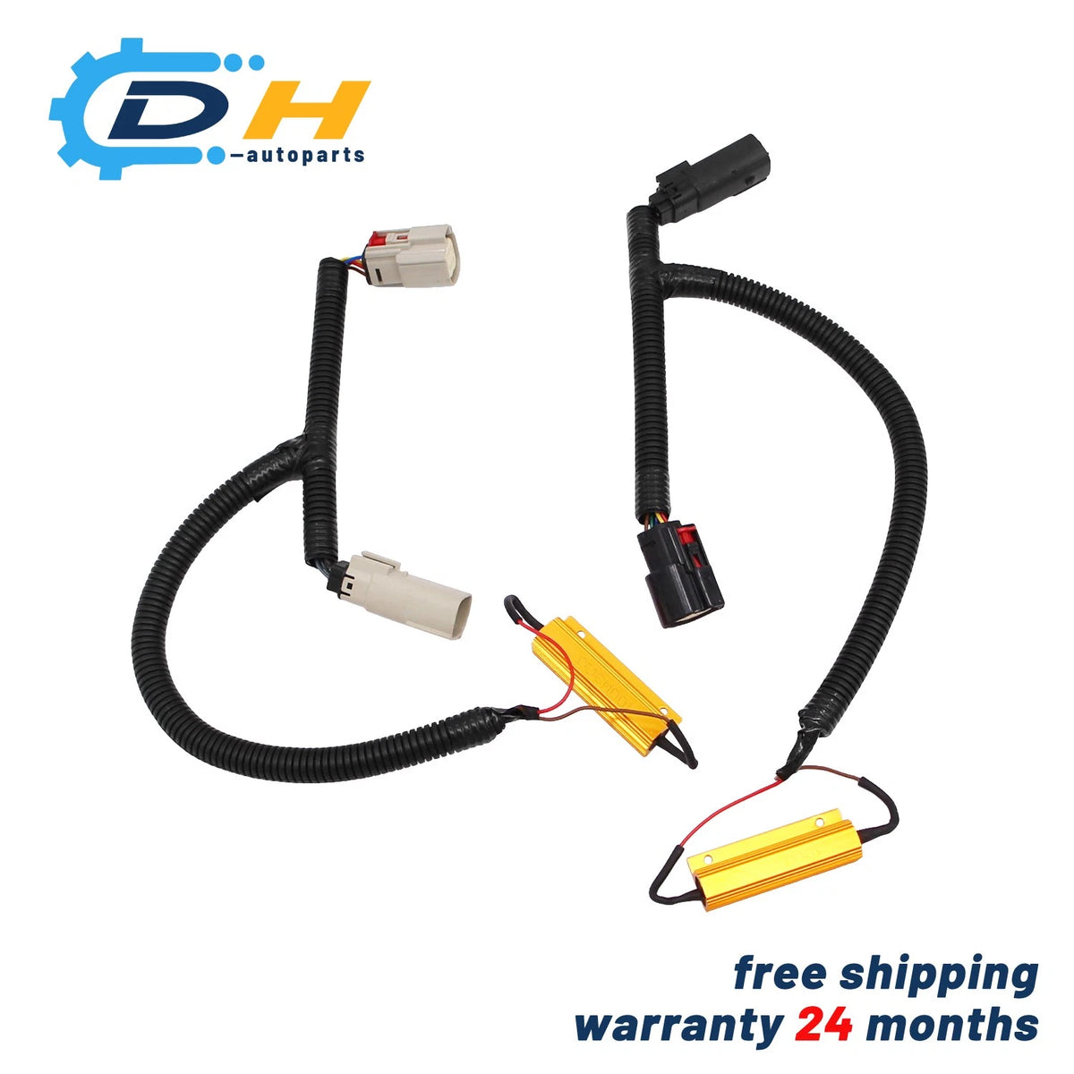 2X LED Tail Light Conversion Harness for GMC Sierra (2016–2018) C146-A009-BLK