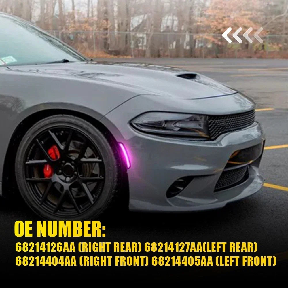 4X LED Side Marker Lights for Dodge Charger (2015–2023)