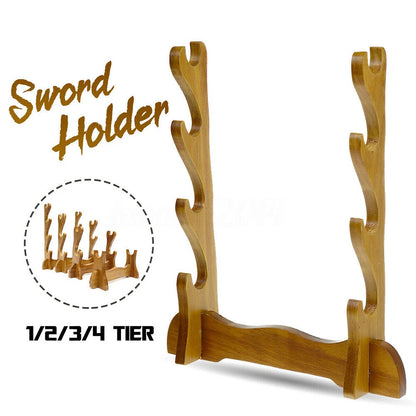 Samurai Sword Knife Katana Stand Holder Display Rack for Mini 1-4
