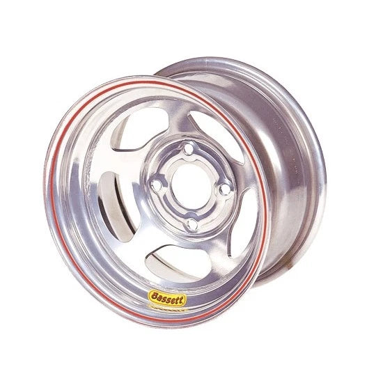 Bassett 13x8 Silver Wheel for 4 on 4 Bolt Pattern (38S44S3X8)