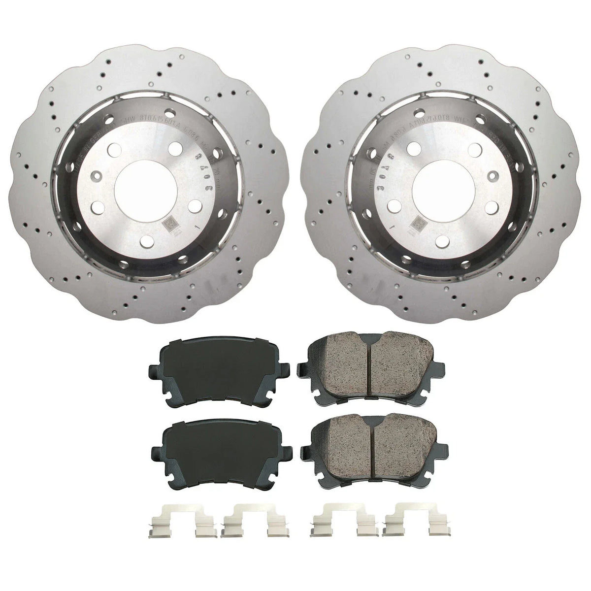 Rear Brake Kit Set for Audi RS5 4.2 V8 (330mm Rotors, Akebono Pads)