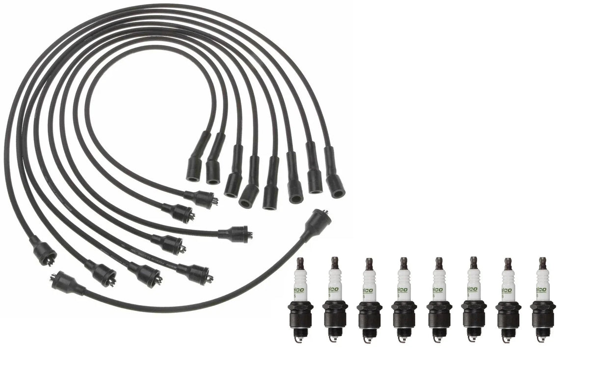 Ignition Wire Set & 8 ACDelco Spark Plugs for Chevy V8