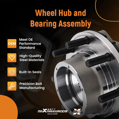 2X Front Wheel Hub and Bearing Assembly for Ford F-250 Super Duty (2011–2016)