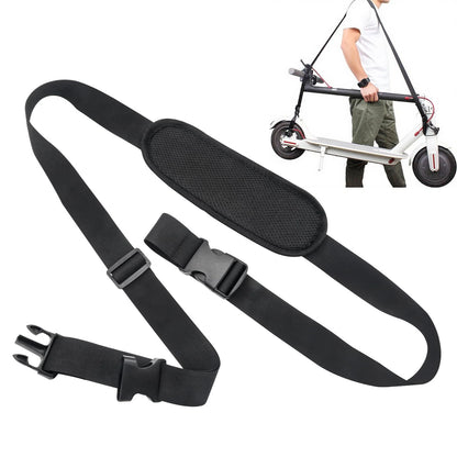 Adjustable Scooter Carry Strap with Quick-Release - Large Size, Black