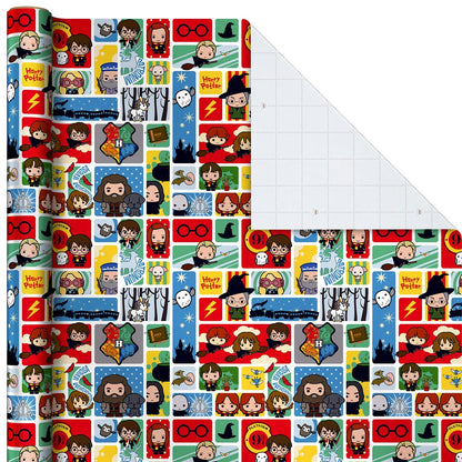 3-Pack Harry Potter Wrapping Paper with Cut Lines (60 sq. ft. total)