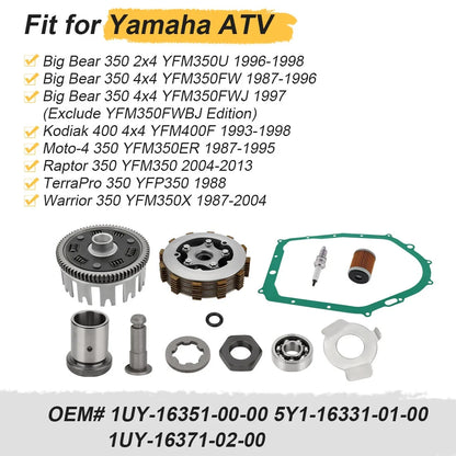 Heavy Duty Clutch Assembly Basket Spacer w/Gasket for Yamaha Kodiak 400 (1993–1998)