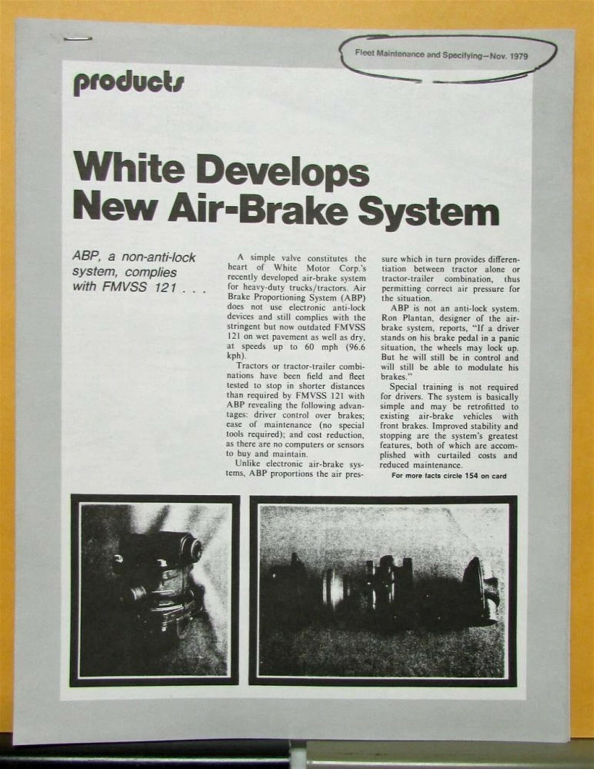 Air Brake Magazine Articles for White Trucks (1980)