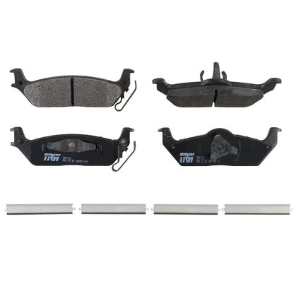 Rear Brake Kit 348mm Rotors TRW Pro Metallic Pads for F-150 Mark LT (2006–2008)