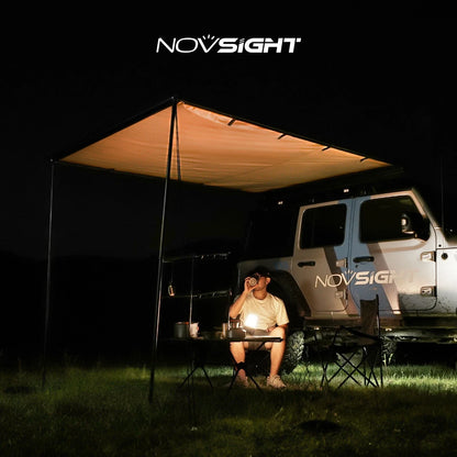 Car Side Awning for Camping Travel (6.6x6.6ft)