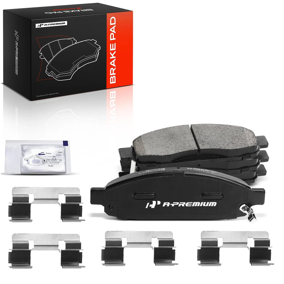 Set of 4 Front Ceramic Brake Pads for Nissan Titan (2004–2007) SGD1015C, SP1015TRH
